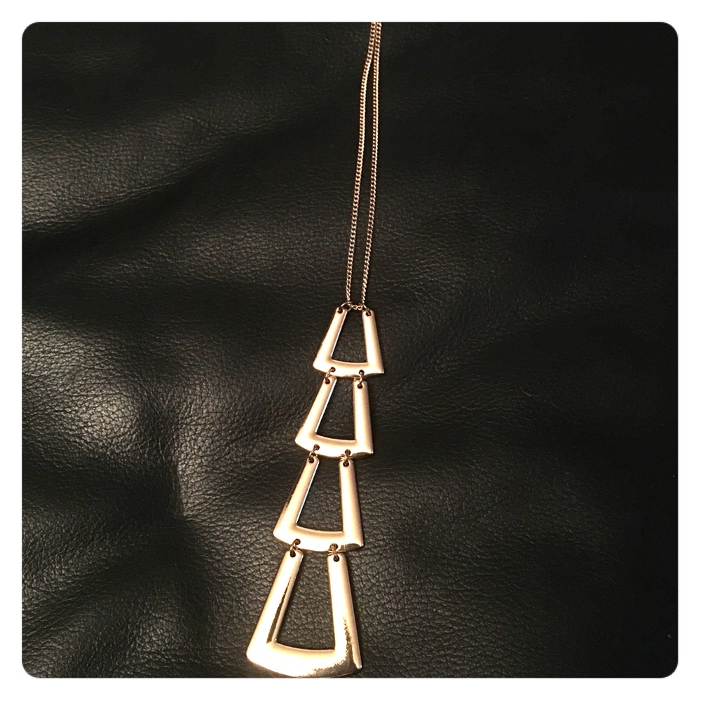 Gold Plated ladder Necklace